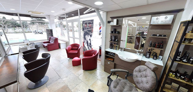 Démo de la visite virtuelle augmentée du salon de coiffure le Sofa